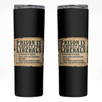 Vintage Prison Is Perfect For Liberals Skinny Tumbler Funny Political Graphic