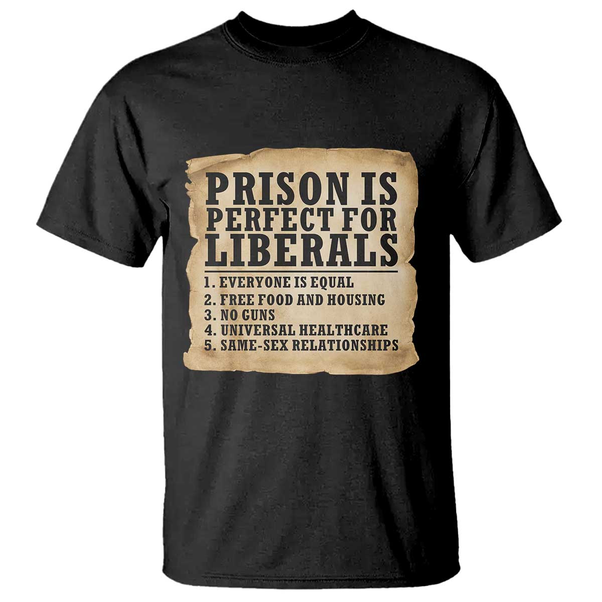 Vintage Prison Is Perfect For Liberals T Shirt Funny Political Graphic