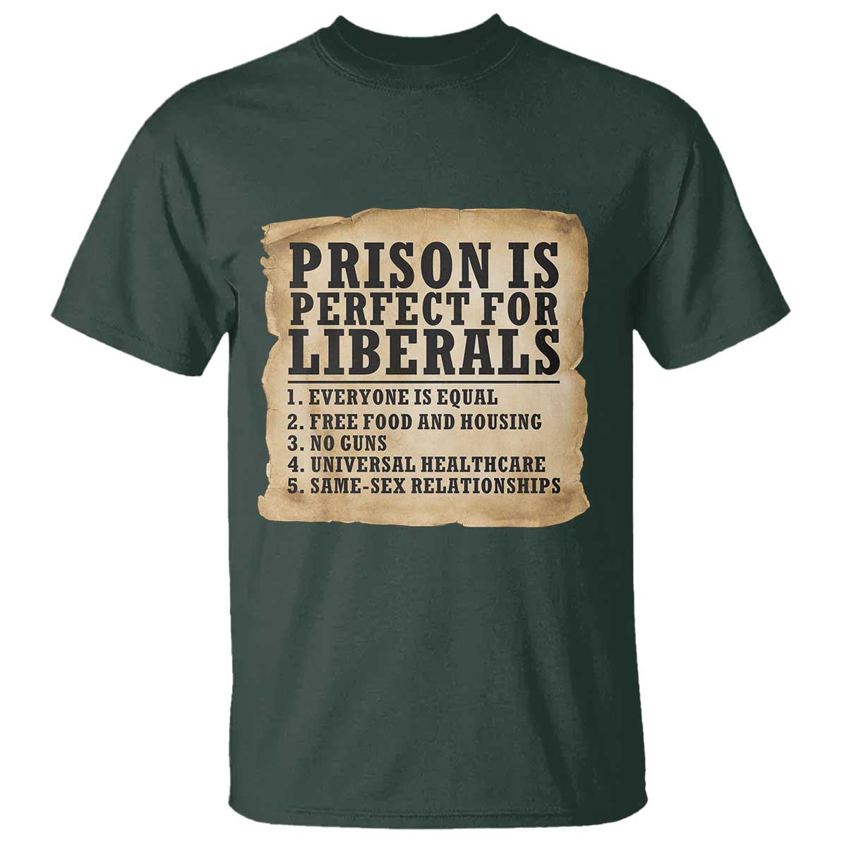 Vintage Prison Is Perfect For Liberals T Shirt Funny Political Graphic
