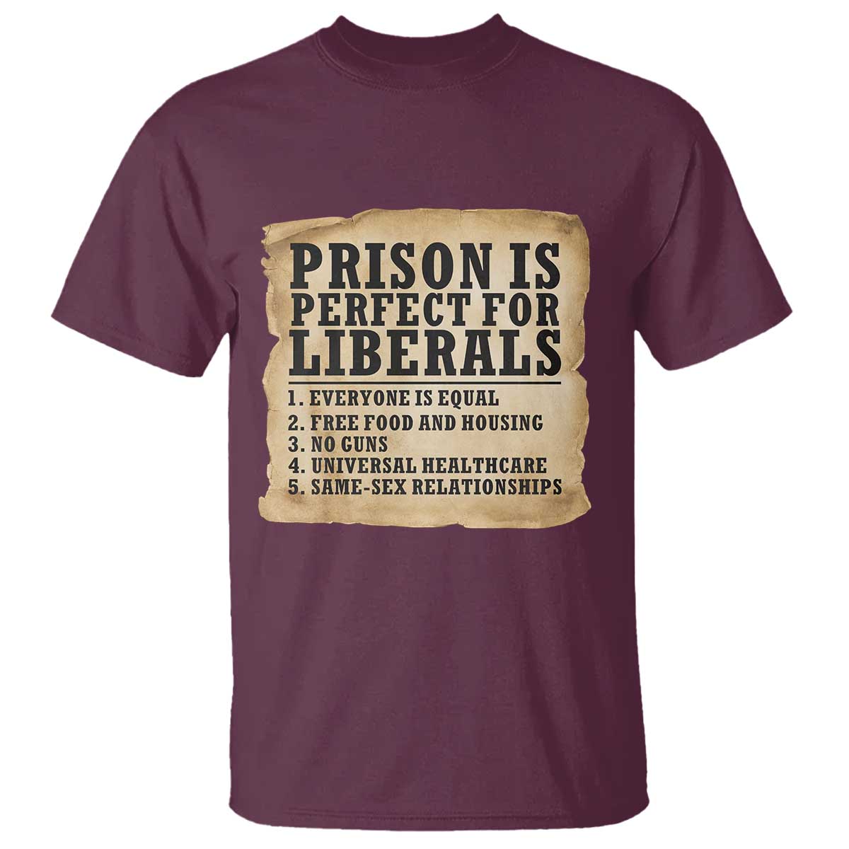 Vintage Prison Is Perfect For Liberals T Shirt Funny Political Graphic