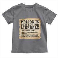 Vintage Prison Is Perfect For Liberals Toddler T Shirt Funny Political Graphic