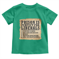 Vintage Prison Is Perfect For Liberals Toddler T Shirt Funny Political Graphic
