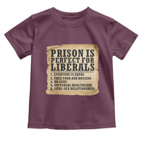 Vintage Prison Is Perfect For Liberals Toddler T Shirt Funny Political Graphic