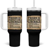 Vintage Prison Is Perfect For Liberals Tumbler With Handle Funny Political Graphic
