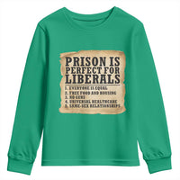 Vintage Prison Is Perfect For Liberals Youth Sweatshirt Funny Political Graphic