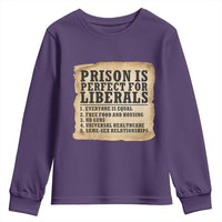 Vintage Prison Is Perfect For Liberals Youth Sweatshirt Funny Political Graphic