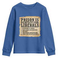 Vintage Prison Is Perfect For Liberals Youth Sweatshirt Funny Political Graphic