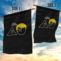 Funny Political Geometry Joke Garden Flag Youre Pointless Graphic