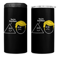 Funny Political Geometry Joke 4 in 1 Can Cooler Tumbler Youre Pointless Graphic