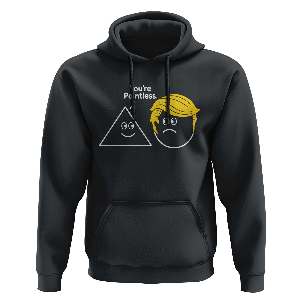 Funny Political Geometry Joke Hoodie Youre Pointless Graphic