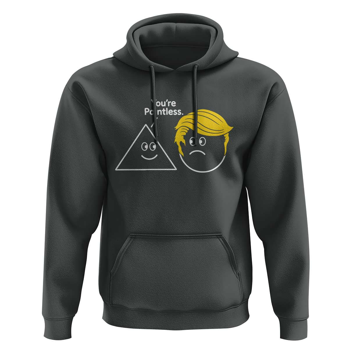 Funny Political Geometry Joke Hoodie Youre Pointless Graphic
