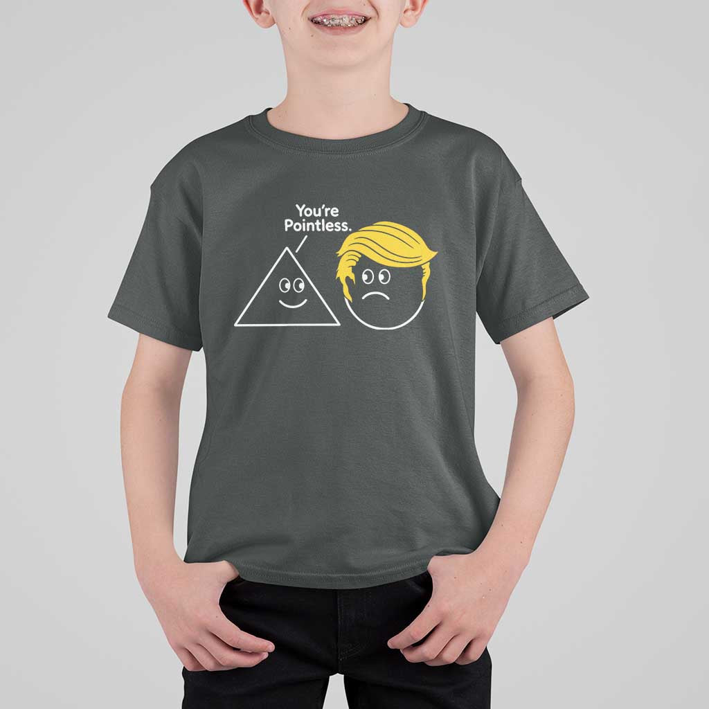 Funny Political Geometry Joke T Shirt For Kid Youre Pointless Graphic