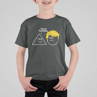 Funny Political Geometry Joke T Shirt For Kid Youre Pointless Graphic