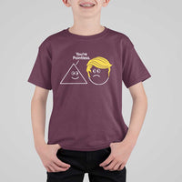 Funny Political Geometry Joke T Shirt For Kid Youre Pointless Graphic