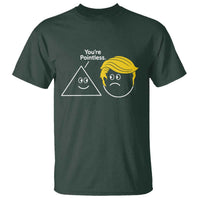 Funny Political Geometry Joke T Shirt Youre Pointless Graphic