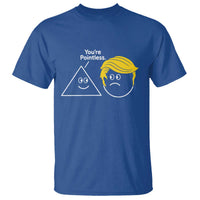 Funny Political Geometry Joke T Shirt Youre Pointless Graphic