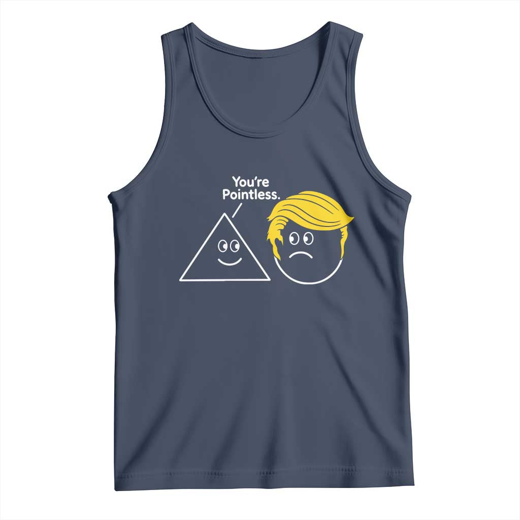 Funny Political Geometry Joke Tank Top Youre Pointless Graphic