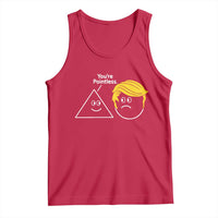 Funny Political Geometry Joke Tank Top Youre Pointless Graphic