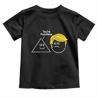 Funny Political Geometry Joke Toddler T Shirt Youre Pointless Graphic