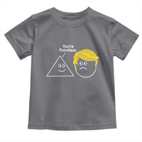 Funny Political Geometry Joke Toddler T Shirt Youre Pointless Graphic