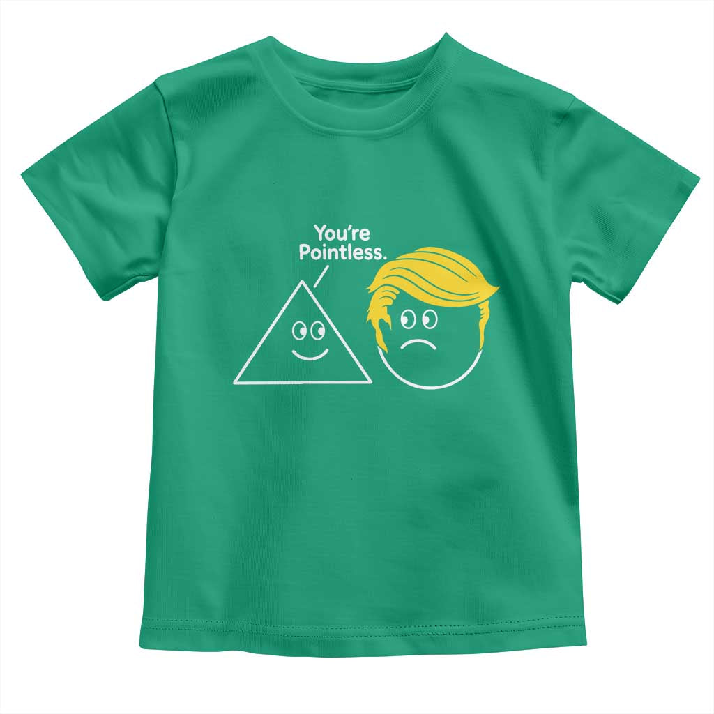 Funny Political Geometry Joke Toddler T Shirt Youre Pointless Graphic