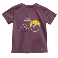 Funny Political Geometry Joke Toddler T Shirt Youre Pointless Graphic