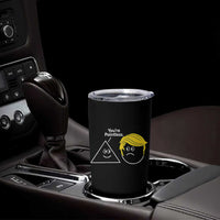 Funny Political Geometry Joke Tumbler Cup Youre Pointless Graphic
