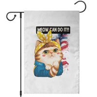 Meow Can Do It Garden Flag Funny Feminist Cat Lover Gift - Wonder Print Shop