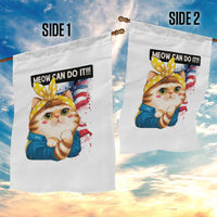 Meow Can Do It Garden Flag Funny Feminist Cat Lover Gift - Wonder Print Shop