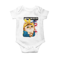 Meow Can Do It Baby Onesie Funny Feminist Cat Lover Gift - Wonder Print Shop