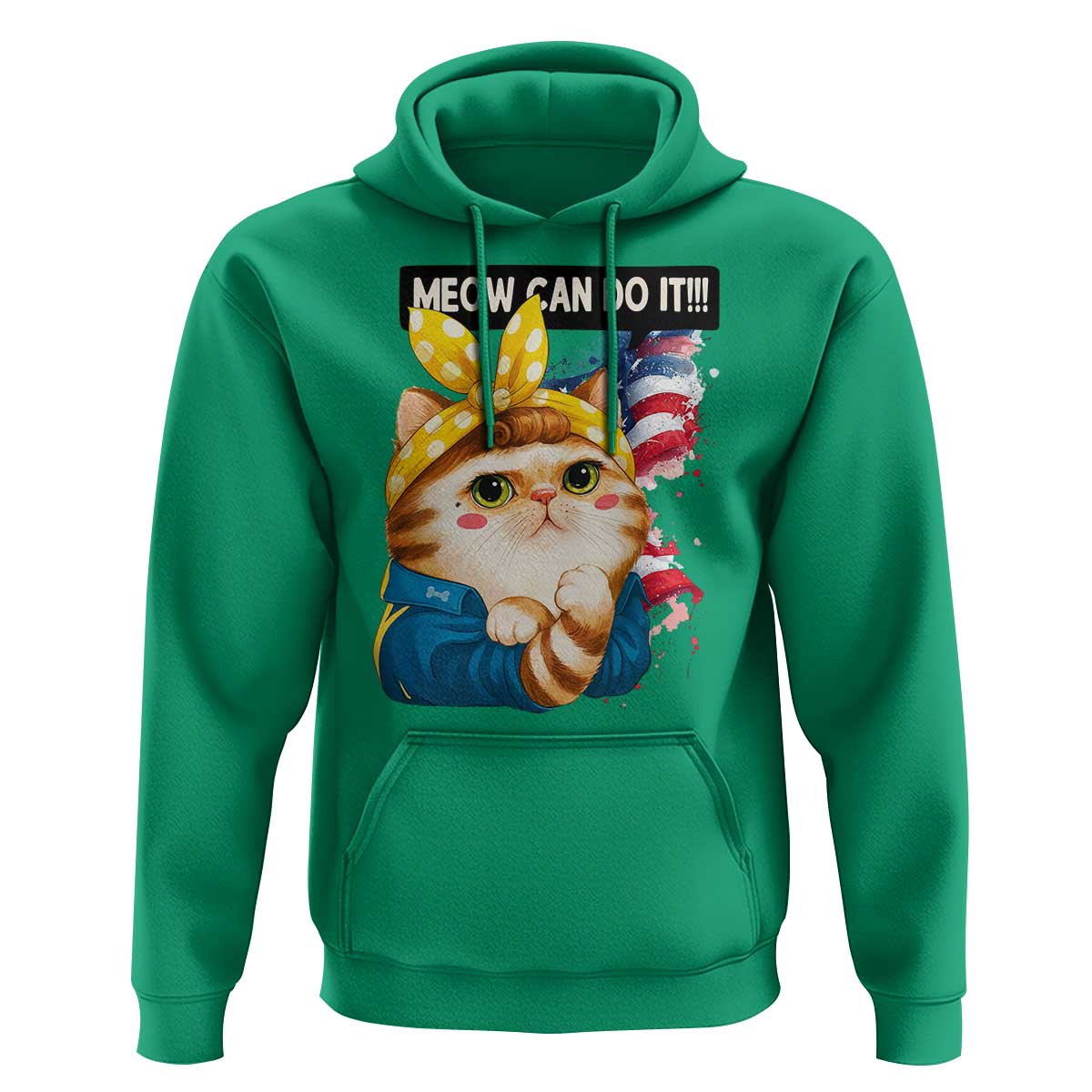 Meow Can Do It Hoodie Funny Feminist Cat Lover Gift - Wonder Print Shop