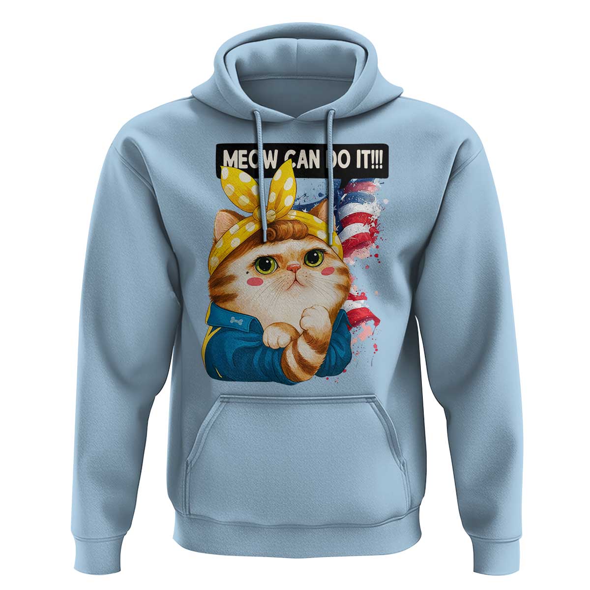 Meow Can Do It Hoodie Funny Feminist Cat Lover Gift - Wonder Print Shop