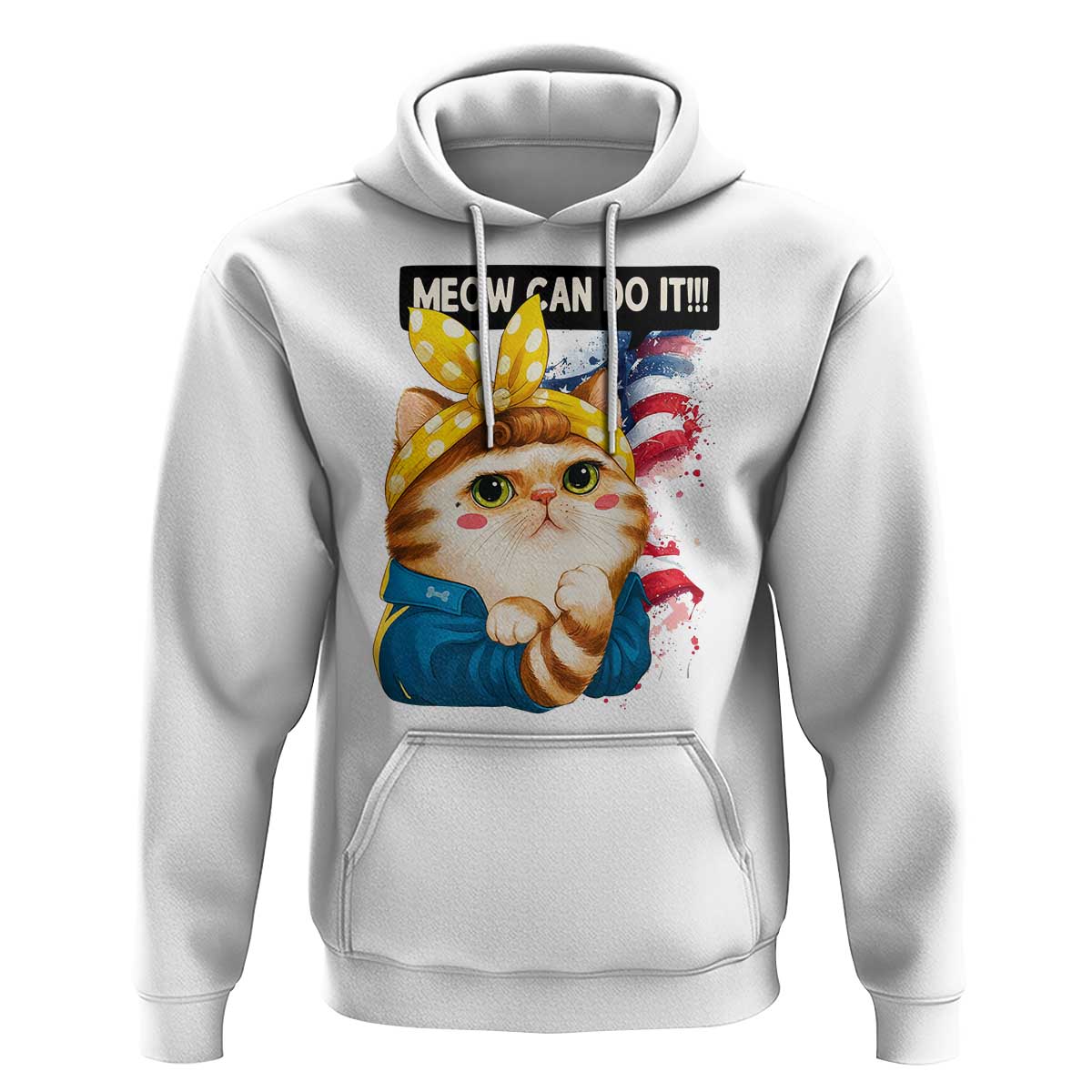 Meow Can Do It Hoodie Funny Feminist Cat Lover Gift - Wonder Print Shop