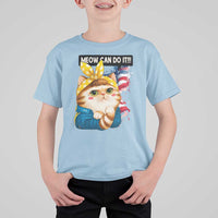 Meow Can Do It T Shirt For Kid Funny Feminist Cat Lover Gift - Wonder Print Shop