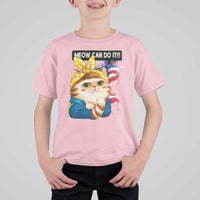 Meow Can Do It T Shirt For Kid Funny Feminist Cat Lover Gift - Wonder Print Shop