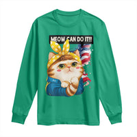 Meow Can Do It Long Sleeve Shirt Funny Feminist Cat Lover Gift - Wonder Print Shop