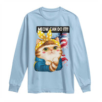 Meow Can Do It Long Sleeve Shirt Funny Feminist Cat Lover Gift - Wonder Print Shop
