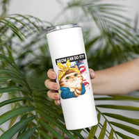 Meow Can Do It Skinny Tumbler Funny Feminist Cat Lover Gift