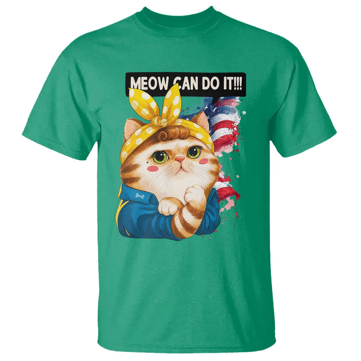 Meow Can Do It T Shirt Funny Feminist Cat Lover Gift - Wonder Print Shop