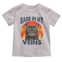 Cat Meme Toddler T Shirt Funny Rage In My Veins Sarcastic Animal Humor - Wonder Print Shop