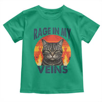 Cat Meme Toddler T Shirt Funny Rage In My Veins Sarcastic Animal Humor - Wonder Print Shop