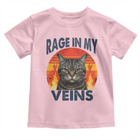Cat Meme Toddler T Shirt Funny Rage In My Veins Sarcastic Animal Humor - Wonder Print Shop