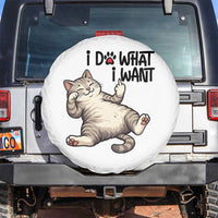 Cat Lover Spare Tire Cover Funny I Do What I Want - Wonder Print Shop