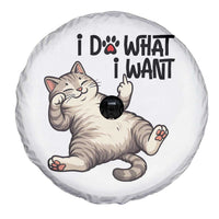Cat Lover Spare Tire Cover Funny I Do What I Want - Wonder Print Shop