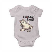 Cat Lover Baby Onesie Funny I Do What I Want - Wonder Print Shop