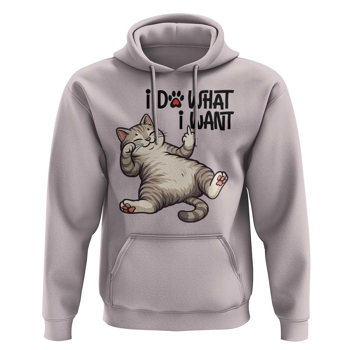 Cat Lover Hoodie Funny I Do What I Want - Wonder Print Shop