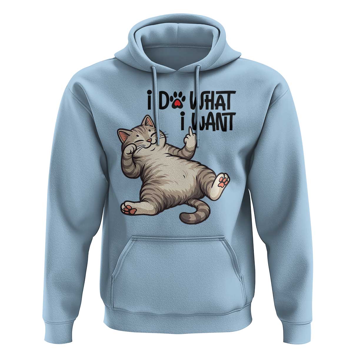 Cat Lover Hoodie Funny I Do What I Want - Wonder Print Shop