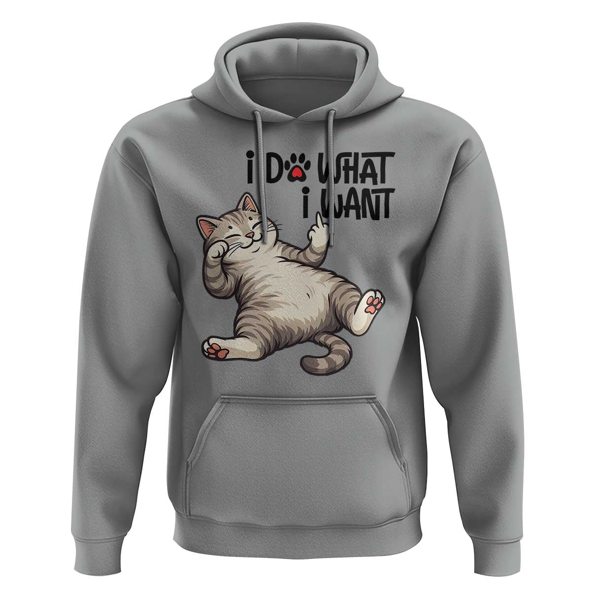 Cat Lover Hoodie Funny I Do What I Want - Wonder Print Shop