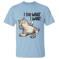 Cat Lover T Shirt Funny I Do What I Want - Wonder Print Shop