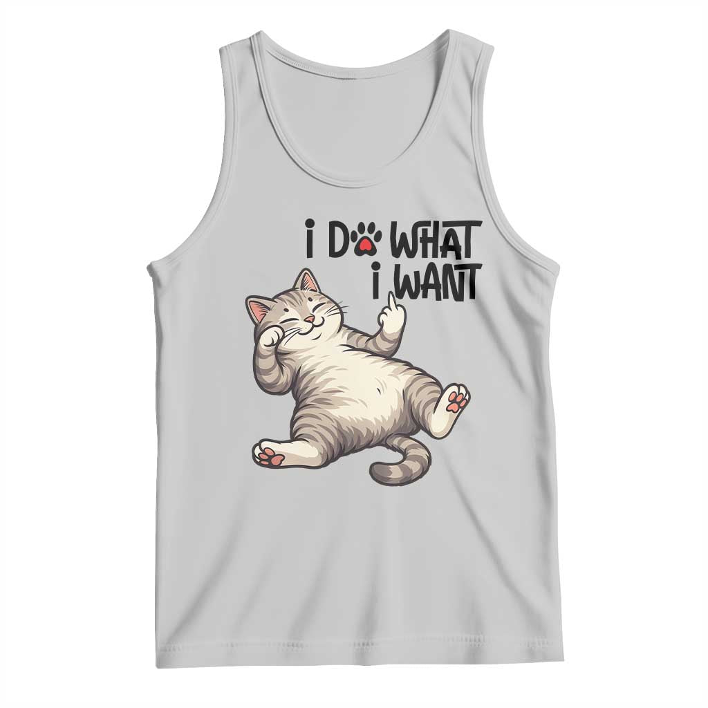 Cat Lover Tank Top Funny I Do What I Want - Wonder Print Shop